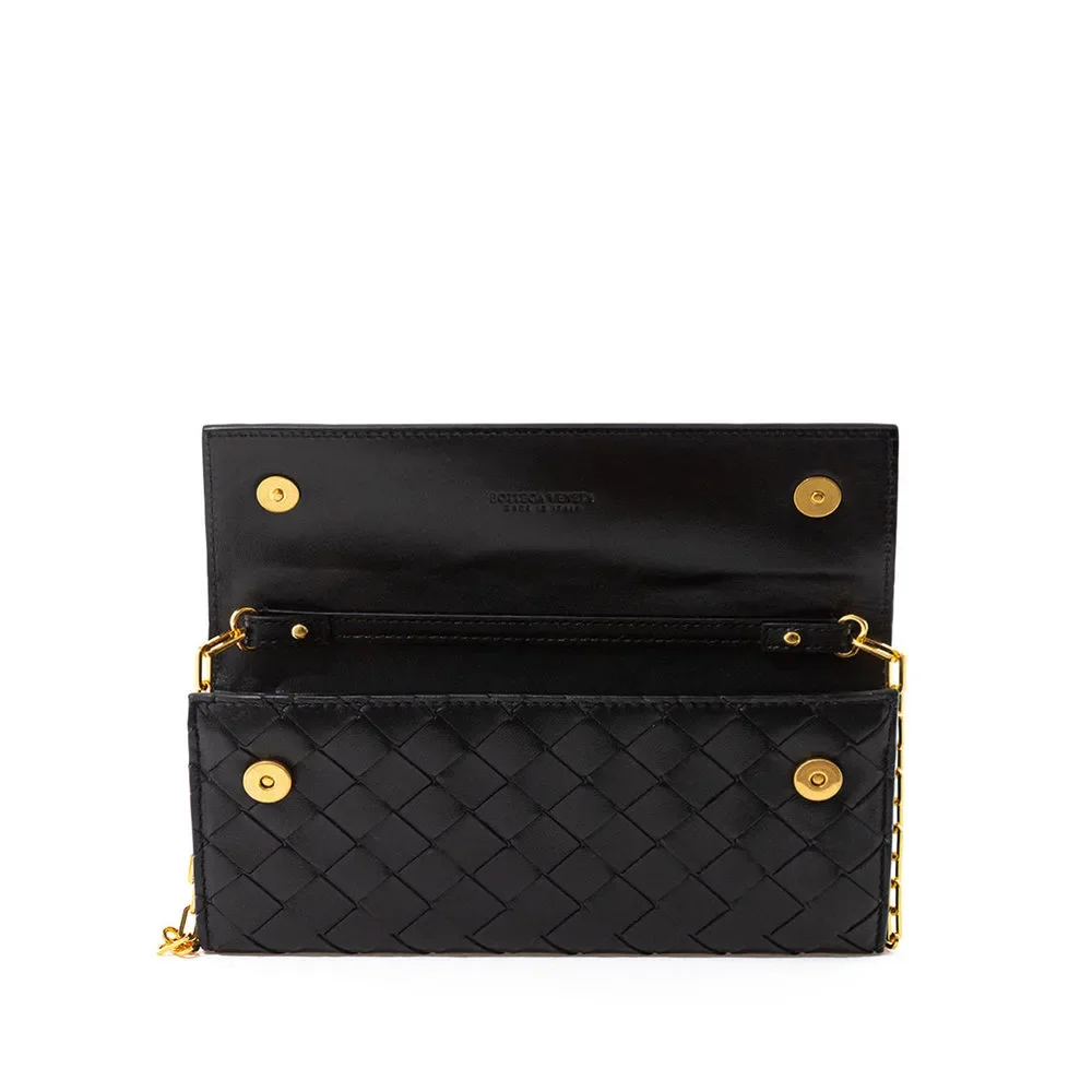 Bottega Veneta Mini Bag Wallet on Chain in Intreccio Leather - Picture 3 of 7